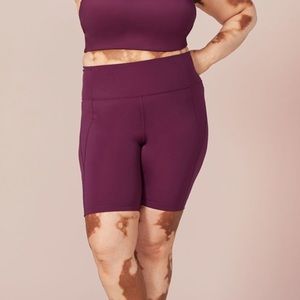 Plum girlfriend collective bike shorts